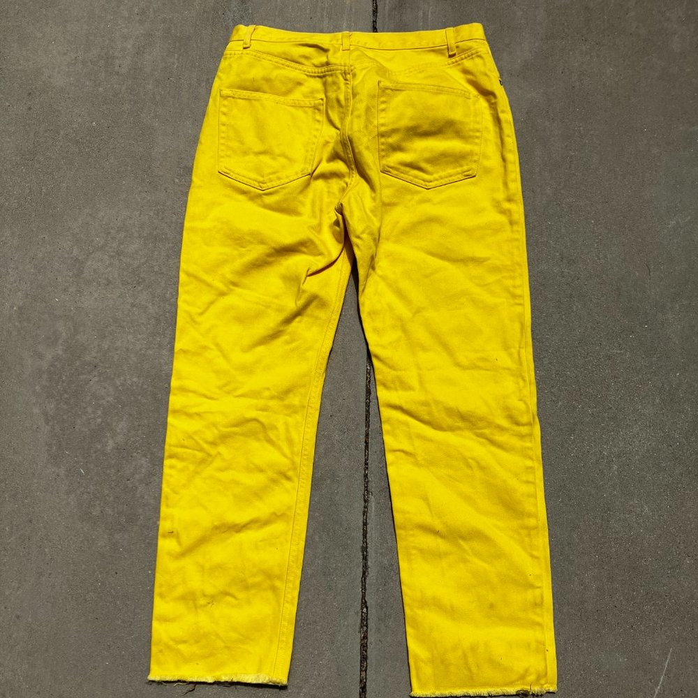 Celine Yellow Cut off Jeans - Picture 2 of 2